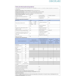 Cecotec réfrigérateur 3 portes bolero coolmarket tdw 548 noir glass e, classe e, 548l, design t door, compresseur inverter plus,