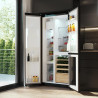 Cecotec réfrigérateur avec 3 portes bolero coolmarket tdw 529 wid noir glass e. réfrigérateur 3 portes noir, cave à vin, 529l, i