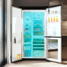 Cecotec réfrigérateur avec 3 portes bolero coolmarket tdw 529 wid noir glass e. réfrigérateur 3 portes noir, cave à vin, 529l, i