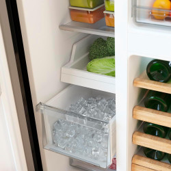 Cecotec réfrigérateur avec 3 portes bolero coolmarket tdw 529 wid noir glass e. réfrigérateur 3 portes noir, cave à vin, 529l, i