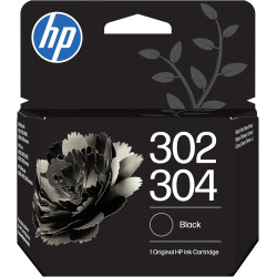 HP 302/304 Noir, Cartouche Encre Originale | Compatible avec les gammes d'imprimantes DeskJet 1110, 2130, Envy 4520, OfficeJet 3
