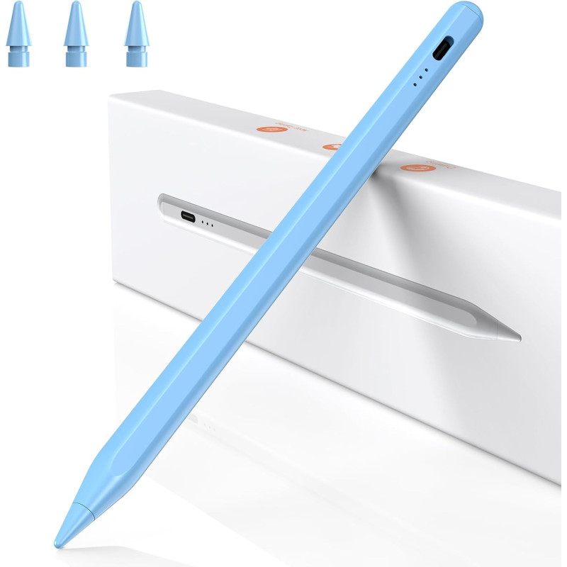 BAZO Stylet Compatible avec Apple iPad 2018-2025 pour iPad Pro M4/M5/13/11 Pouces, Air M2/M3/3/4/5,Mini 5/6/7,iPad 6-11è, Rechar
