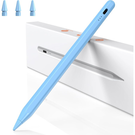 BAZO Stylet Compatible avec Apple iPad 2018-2025 pour iPad Pro M4/M5/13/11 Pouces, Air M2/M3/3/4/5,Mini 5/6/7,iPad 6-11è, Rechar