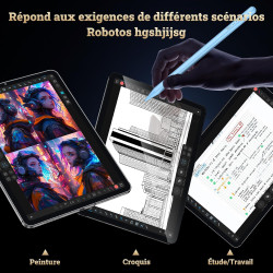 BAZO Stylet Compatible avec Apple iPad 2018-2025 pour iPad Pro M4/M5/13/11 Pouces, Air M2/M3/3/4/5,Mini 5/6/7,iPad 6-11è, Rechar