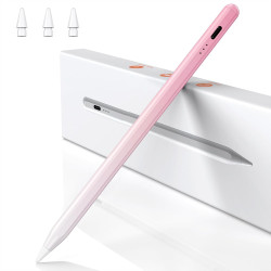 BAZO Stylet pour iPad 2018-2025 - Recharge Rapide 15 Min,Rejet de Paume, Sensibilité à l'Inclinaison, Compatible iPad Pro M4/M5/