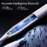 BAZO Stylet Compatible avec iPad 2018-2025, Stylet Magnétique Haute Précision, Recharge Rapide 15 Min, Rejet de Paume, Sensibili
