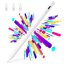 BAZO Stylet pour iPad Recharge Rapide 15 Min,Rejet de Paume, Sensibilité à l'Inclinaison, Compatible iPad Pro M4/M5/13/11 Pouces