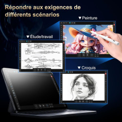 BAZO Stylet pour iPad Recharge Rapide 15 Min,Rejet de Paume, Sensibilité à l'Inclinaison, Compatible iPad Pro M4/M5/13/11 Pouces