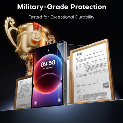 TAURI Lot de 2 Verre Trempé Pour Samsung Galaxy Z Fold 8 | Sans Bulle, Film Protection avec Installation 1 Étape et Outil, Dépou