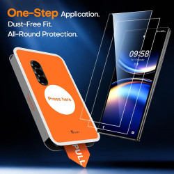 TAURI Lot de 2 Verre Trempé Pour Samsung Galaxy Z Fold 8 Ultra | Sans Bulle, Film Protection avec Installation 1 Étape et Outil,