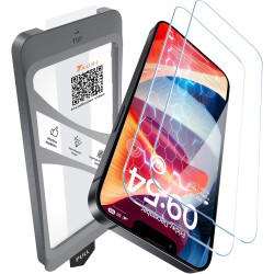 TAURI Lot de 2 Verre Trempé Pour iPhone 13 Pro | Sans Bulle, Film en Protection D'écran avec Outil d'Installation Facile,Dépouss