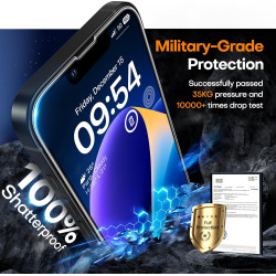 TAURI Lot de 2 Verre Trempé Pour iPhone 14 | Sans Bulle, Film en Protection D'écran avec Outil d'Installation Facile,Dépoussiéra