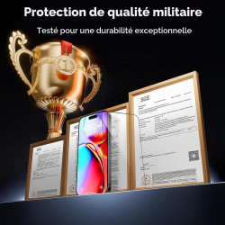 TAURI Lot de 2 Verre Trempé Pour iPhone 16 Pro | Sans Bulle, Film en Protection D'écran avec Outil d'Installation Facile,Dépouss