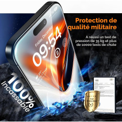 TAURI Lot de 2 Verre Trempé Pour iPhone 16 Pro Max | Sans Bulle, Film en Protection D'écran avec Outil d'Installation Facile,Dép