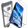 TAURI Lot de 2 Verre Trempé Pour iPhone 17e/iPhone 16e | Sans Bulle, Film en Protection D'écran avec Outil d'Installation Facile