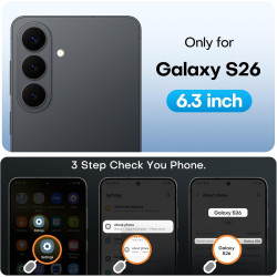 TAURI Lot de 2 Verre Trempé Pour Samsung Galaxy S26 | Sans Bulle, Film Protection avec Installation 1 Étape et Outil, Dépoussiér