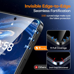 TAURI Lot de 2 Verre Trempé Pour Samsung Galaxy S26 | Sans Bulle, Film Protection avec Installation 1 Étape et Outil, Dépoussiér