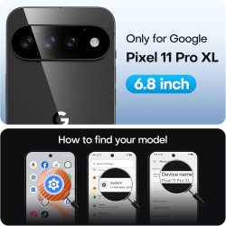 TAURI Lot de 2 Verre Trempé Pour Pixel 2026 Pro XL | Sans Bulle, Film Protection avec Installation 1 Étape et Outil, Dépoussiéra