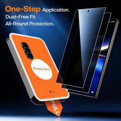 TAURI Lot de 2 Verre Trempé Anti-Espion Pour Samsung Galaxy Z Fold 8 Ultra | Sans Bulle, Privacy Film Protection avec Installati