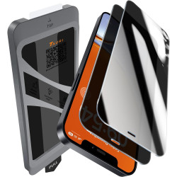 TAURI Lot de 2 Verre Trempé Anti-Espion Pour iPhone 12/iPhone 12 Pro | Privacy Film en Protection D'écran avec Outil d'Installat