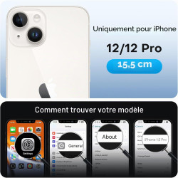 TAURI Lot de 2 Verre Trempé Anti-Espion Pour iPhone 12/iPhone 12 Pro | Privacy Film en Protection D'écran avec Outil d'Installat