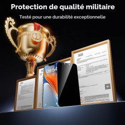 TAURI Lot de 2 Verre Trempé Anti-Espion Pour iPhone 13 | Privacy Film en Protection D'écran avec Outil d'Installation Facile,Dép