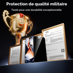 TAURI Lot de 2 Verre Trempé Anti-Espion Pour iPhone 15 Pro | Privacy Film en Protection D'écran avec Outil d'Installation Facile