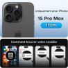 TAURI Lot de 2 Verre Trempé Anti-Espion Pour iPhone 15 Pro Max | Privacy Film en Protection D'écran avec Outil d'Installation Fa
