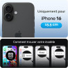 TAURI Lot de 2 Verre Trempé Anti-Espion Pour iPhone 16 | Privacy Film en Protection D'écran avec Outil d'Installation Facile,Dép