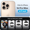 TAURI Lot de 2 Verre Trempé Anti-Espion Pour iPhone 16 Pro Max | Privacy Film en Protection D'écran avec Outil d'Installation Fa