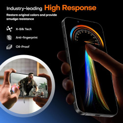 TAURI Lot de 2 Verre Trempé Anti-Espion Pour iPhone 16 Pro Max | Privacy Film en Protection D'écran avec Outil d'Installation Fa