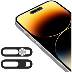 TAURI Lot de 2 Métal Cache Camera Ordinateur Portable iPhone 17E/iPhone 16E | Bouchons anti-poussières
