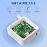 Chargeur USB-C Rapide 100 W Compatible avec MacBook Air Pro M1 M2 M3 M4, 13/14/15/16 Pouces, 14/16 Pouces Pro Max, Adaptateur de