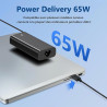 65W 45W Adaptateur Chargeur USB C Compatible avec Ordinateur Portable Dell Latitude 5420 5430 5520 5530 5540 7420 7430 7440 7390