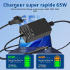 Chargeur 65W Compatible avec Microsoft Surface Pro 11 10 9 8 7+ 7 5 4 3, Surface Laptop 7 6 5 4 3 2 1, Surface Book 3 2 1, Surfa