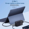 Chargeur 65W Compatible avec Microsoft Surface Pro 11 10 9 8 7+ 7 5 4 3, Surface Laptop 7 6 5 4 3 2 1, Surface Book 3 2 1, Surfa