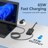 Nouveau Chargeur Rapide USB C 65 W/45 W Compatible avec Les Ordinateurs Portables HP Elitebook, Envy, Spectre, Envy X360, Spectr
