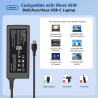 Chargeur USB C 45W Compatible avec HP Chromebook X360 14 14-ca051wm,14-ca052wm,14-ca091wm,ca061dx,14-ca0061dx,14-ca060nr,ca020nr
