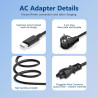 Chargeur USB C 45W Compatible avec HP Chromebook X360 14 14-ca051wm,14-ca052wm,14-ca091wm,ca061dx,14-ca0061dx,14-ca060nr,ca020nr