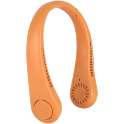 La casa de las carcasas ventilateur de cou portable mains libres usb-c, 5 couleurs (orange)