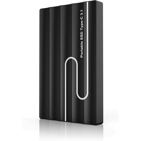 Gorilla Carts 2To Disque Dur Externe, Ultra-Mince 2, 5", Stockage pour PC, Mac PC, TV, Ordinateur Portable, Bureau, Windows (Noi