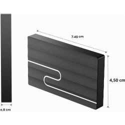 Gorilla Carts 2To Disque Dur Externe, Ultra-Mince 2, 5", Stockage pour PC, Mac PC, TV, Ordinateur Portable, Bureau, Windows (Noi
