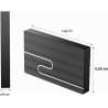 Gorilla Carts 2To Disque Dur Externe, Ultra-Mince 2, 5", Stockage pour PC, Mac PC, TV, Ordinateur Portable, Bureau, Windows (Noi