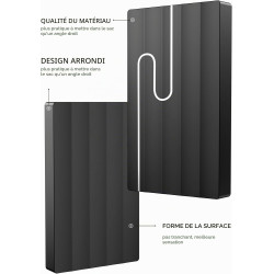 Gorilla Carts 2To Disque Dur Externe, Ultra-Mince 2, 5", Stockage pour PC, Mac PC, TV, Ordinateur Portable, Bureau, Windows (Noi