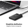 Gorilla Carts 2To Disque Dur Externe, Ultra-Mince 2, 5", Stockage pour PC, Mac PC, TV, Ordinateur Portable, Bureau, Windows (Noi