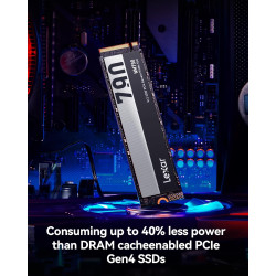 Lexar NM790 SSD interne 2To, M.2 2280 PCIe Gen4x4 NVMe 1.4 SSD, Jusqu'à 7400 Mo/s en lecture, 6500 Mo/s en écriture, pour PS5, l