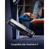 Lexar NM790 SSD interne 2To, M.2 2280 PCIe Gen4x4 NVMe 1.4 SSD, Jusqu'à 7400 Mo/s en lecture, 6500 Mo/s en écriture, pour PS5, l