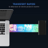 Watpot Disque Dur Externe 2To, 2.5 Pouces, Portable pour PC, TV, Bureau, Windows - Noir