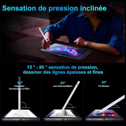 Variglas Stylet pour iPad 2018-2026 - 2X Charge Rapide Blanc | Précision Pixel,Rejet de Paume,Compatible avec iPad 11(A16)/10/9