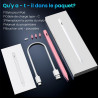 Variglas Stylet pour iPad 2018-2026 - 2X Charge Rapide Rose | Précision Pixel,Rejet de Paume,Compatible avec iPad 11(A16)/10/9/